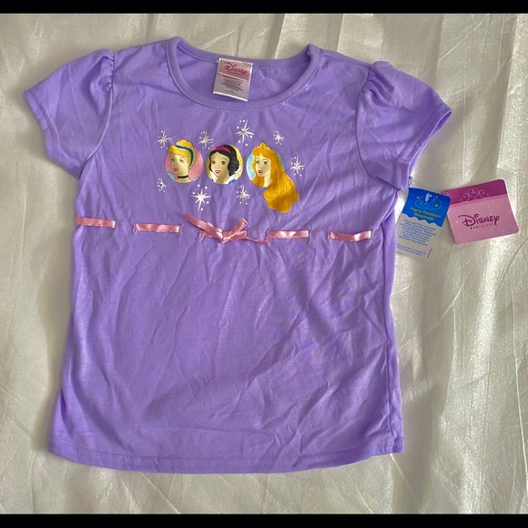 Disney Princess Lavender Sleep Shirt Size 7/8 - Picture 2 of 5